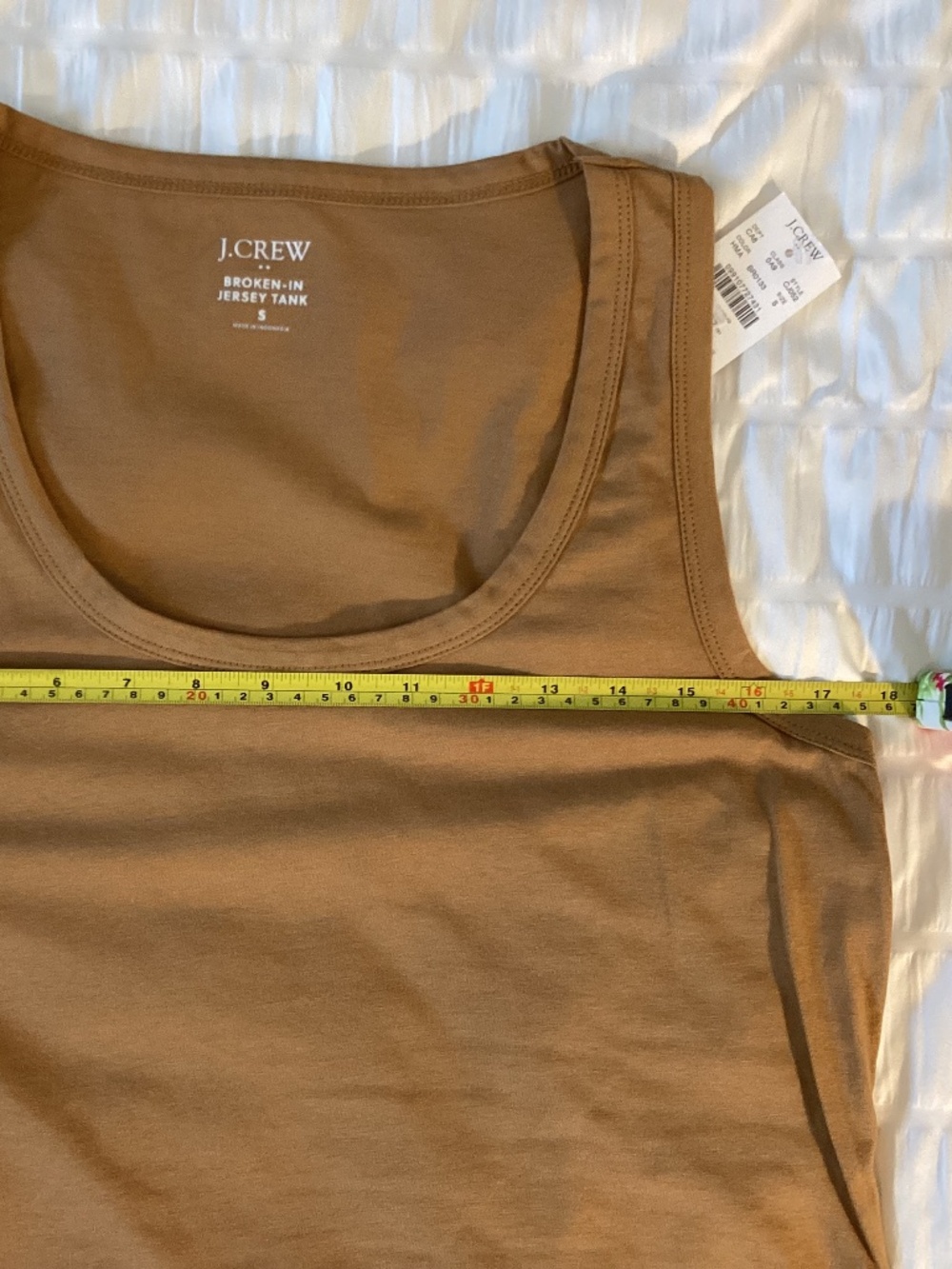 JCrew tan jersey tank - Picture 3 of 4
